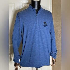 NWT Travis Matthew Performance Golf Pullover Quarter Zip Sz Med Mens Long Sleeve